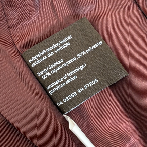 Danier Burgundy Leather Suede Jacket Bolero Steampunk Long Sleeve Blazer Maroon - Picture 10 of 11